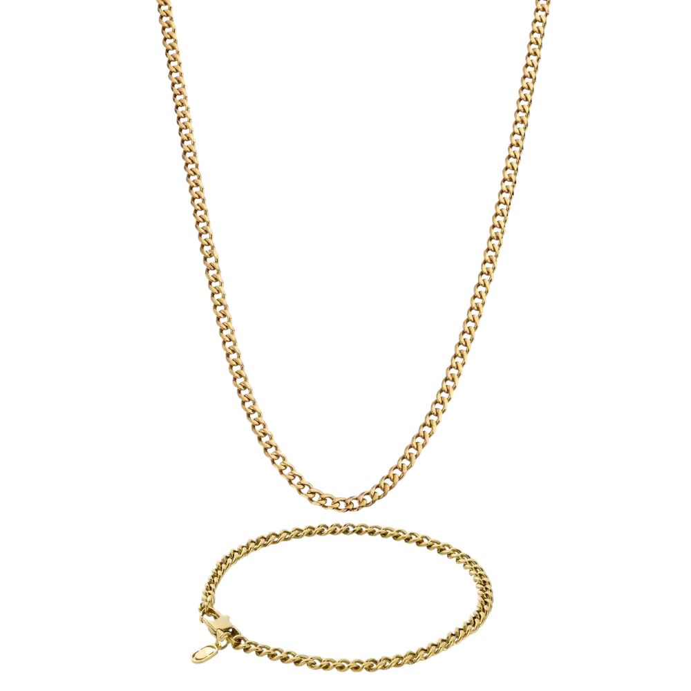 Cuban Kette x Armband Set