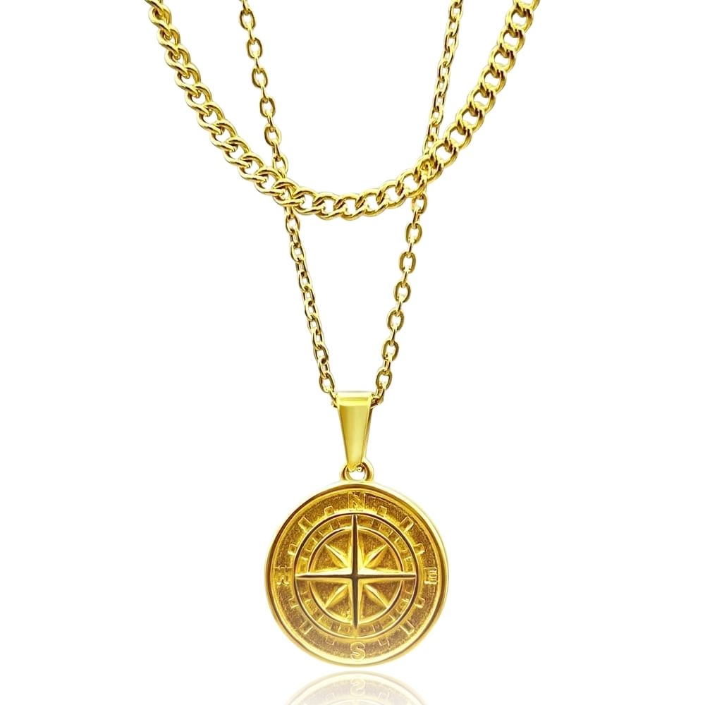 Kompass Kette x Cuban Kette Set