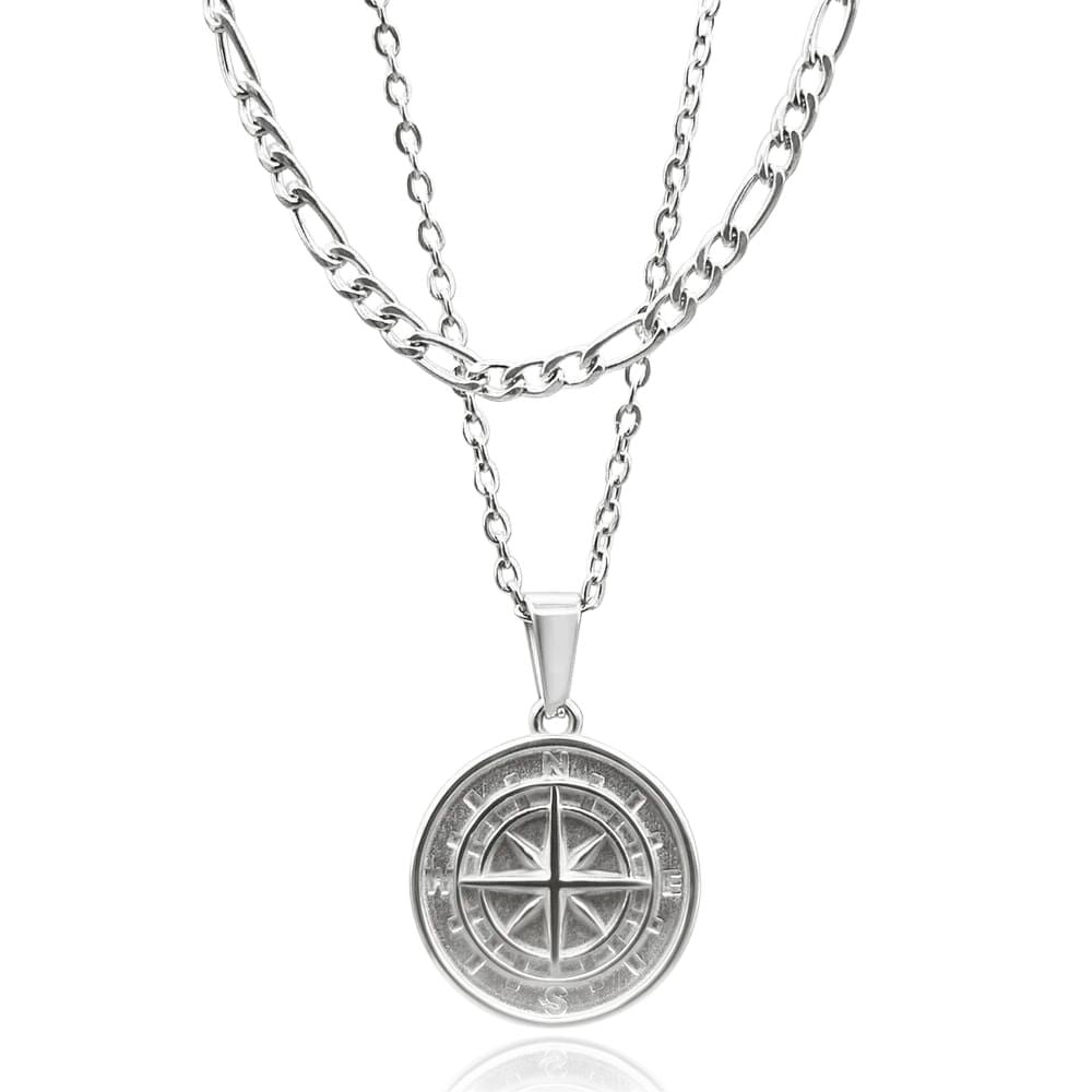Kompass Kette x Figaro Kette Set