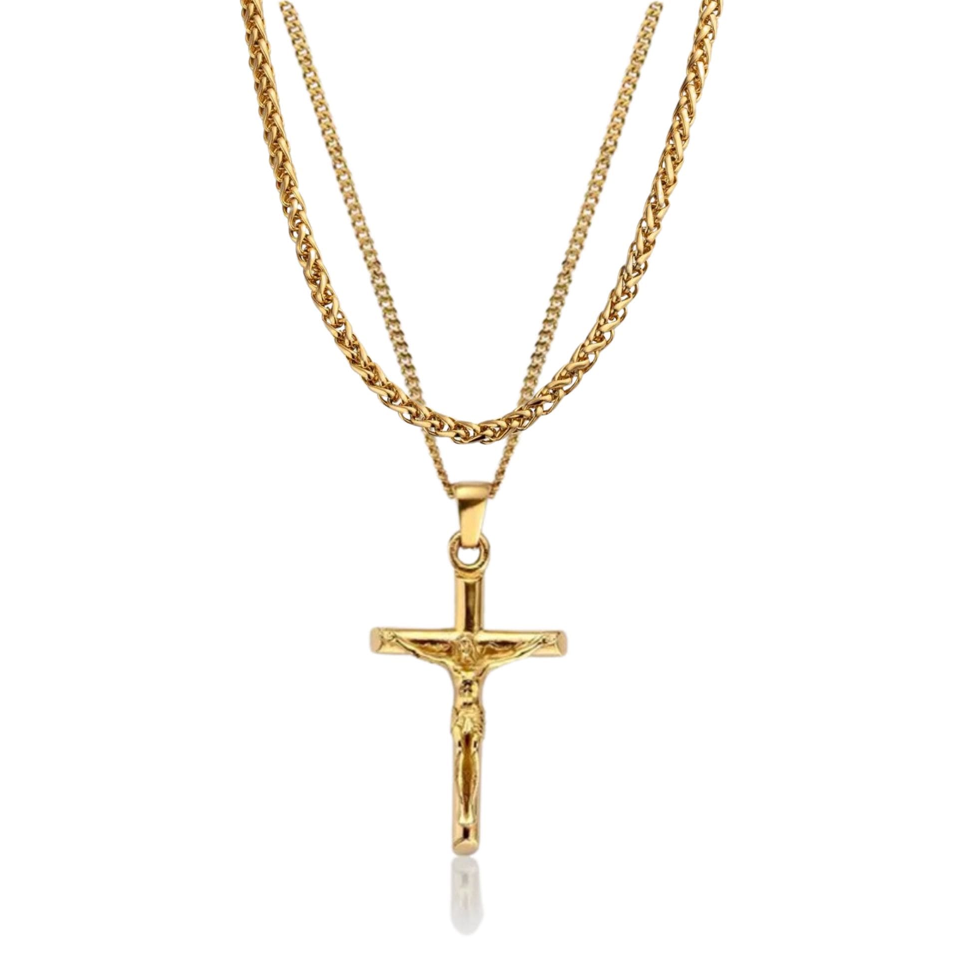 Kreuz Kette x Wheat Kette Set