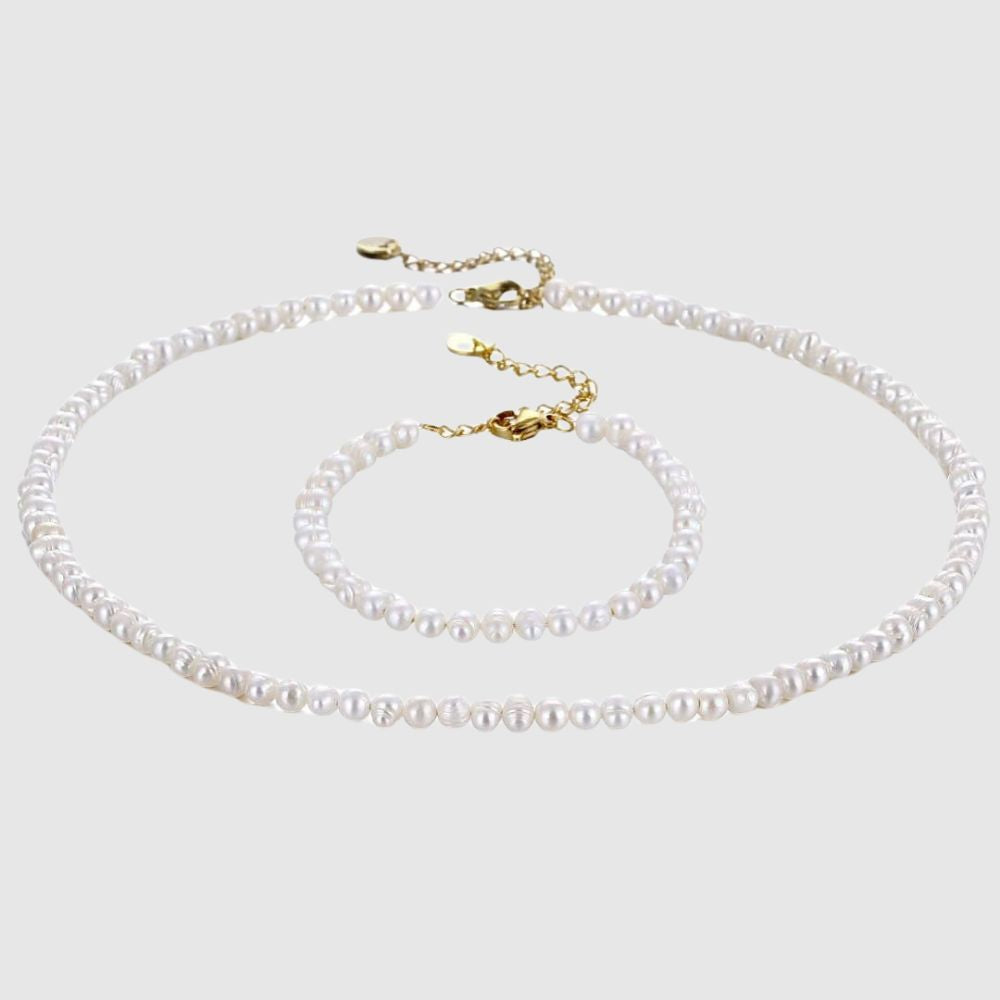 Perlen Kette x Armband Set