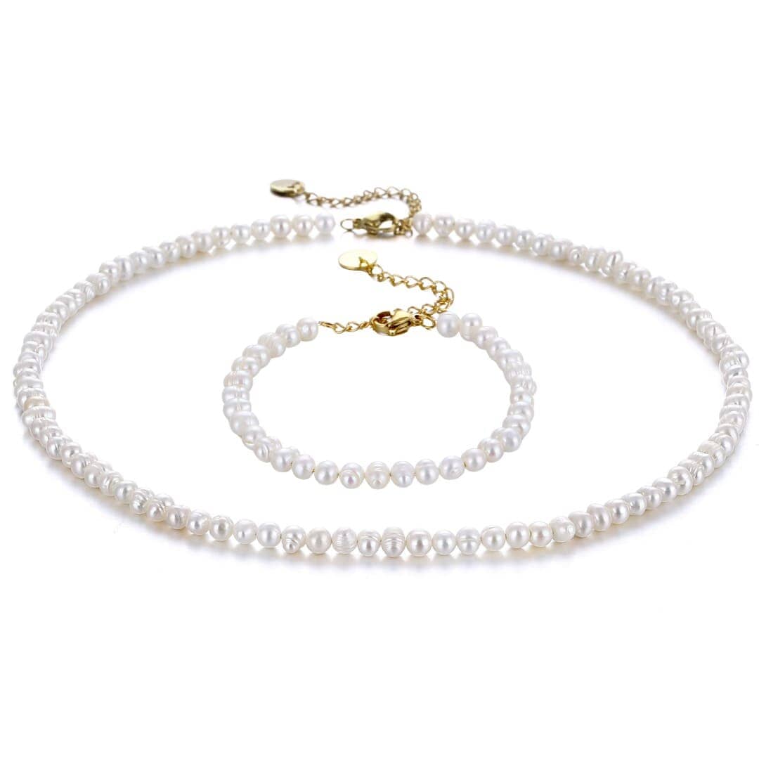 Perlen Kette x Armband Set