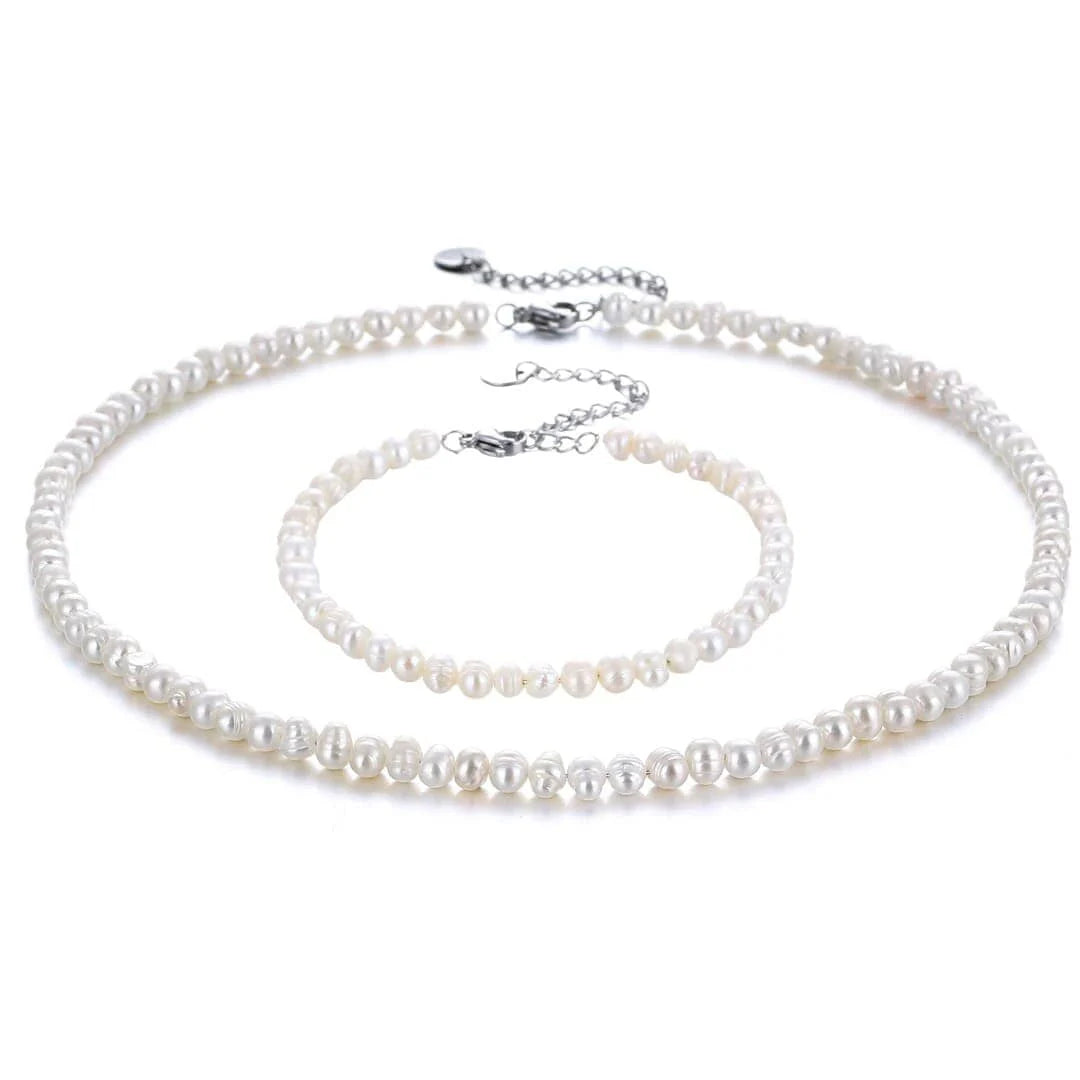 Perlen Kette x Armband Set