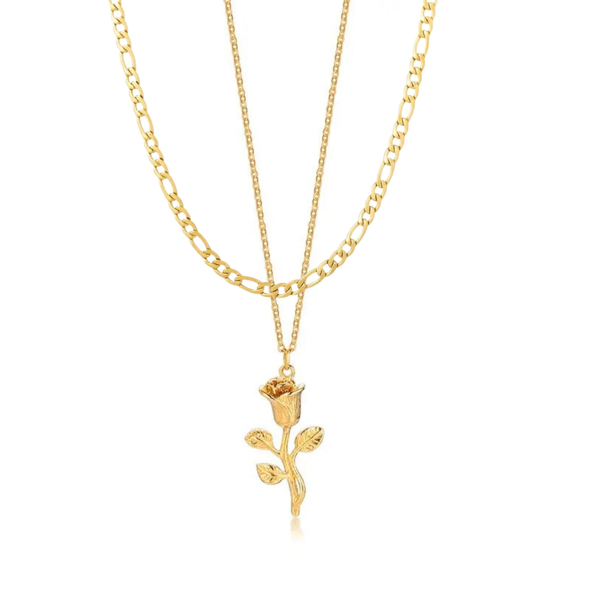 Rose Kette x Figaro Kette Set