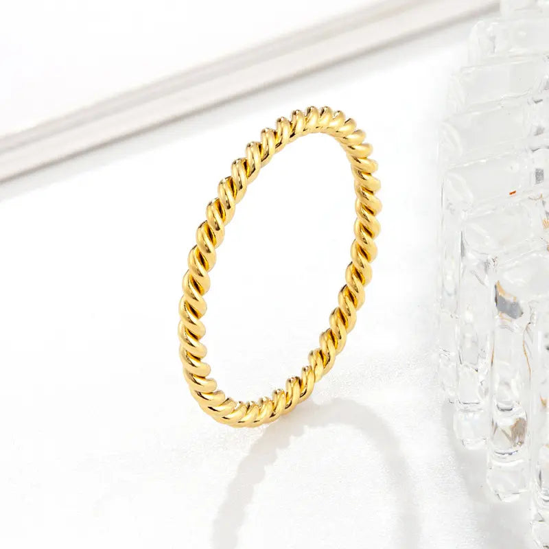 Twisted Rope Kette Ring