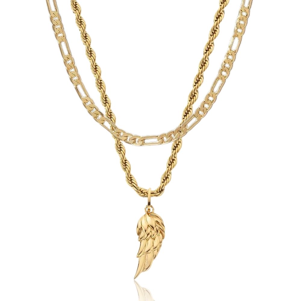 Wing Kette x Figaro Kette Set