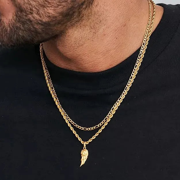 Wing Kette x Figaro Kette Set