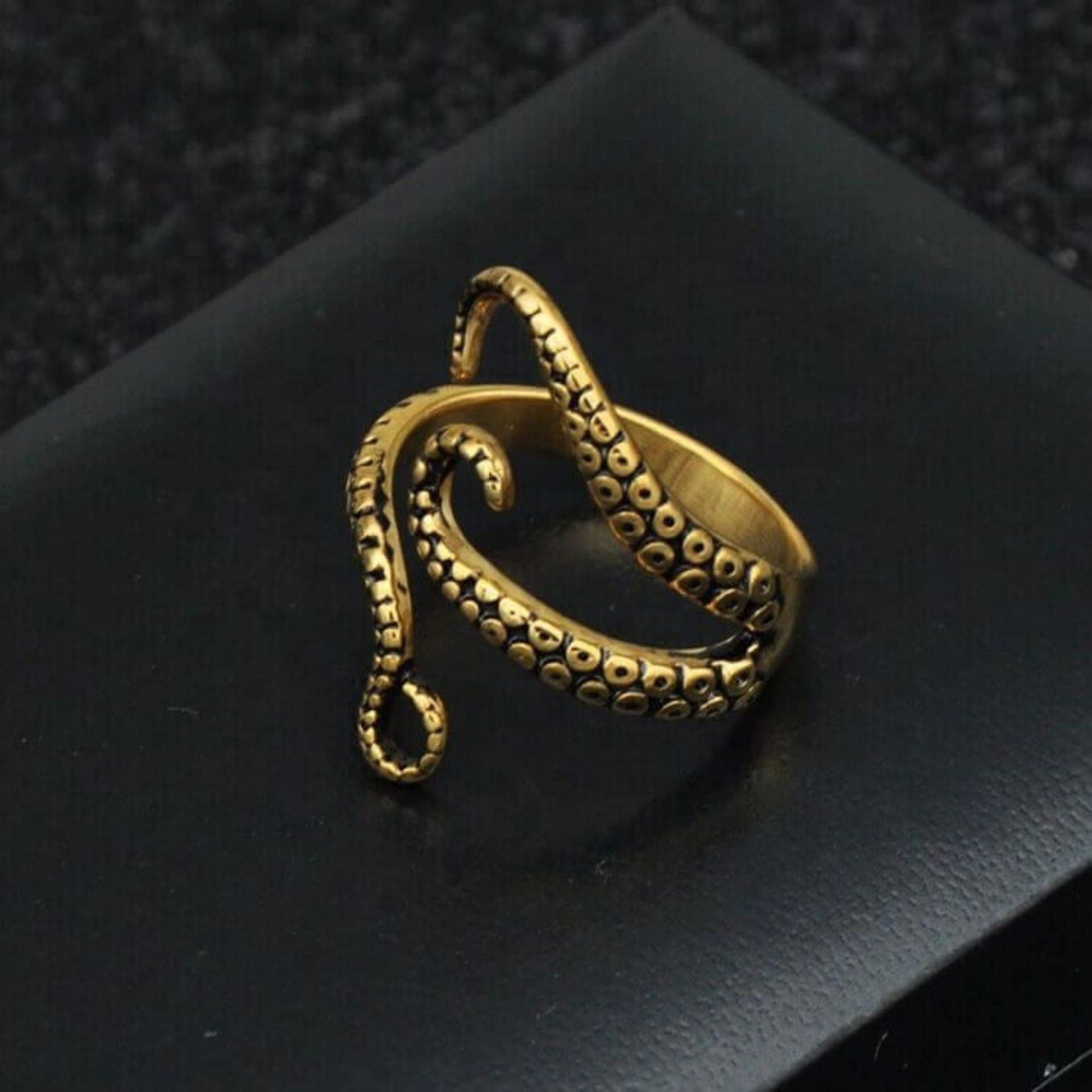 Octopus Ring Gold Silber