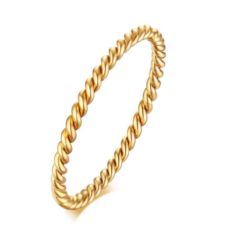 Double Twist Ring Damen Schmuck Gold Ring Design