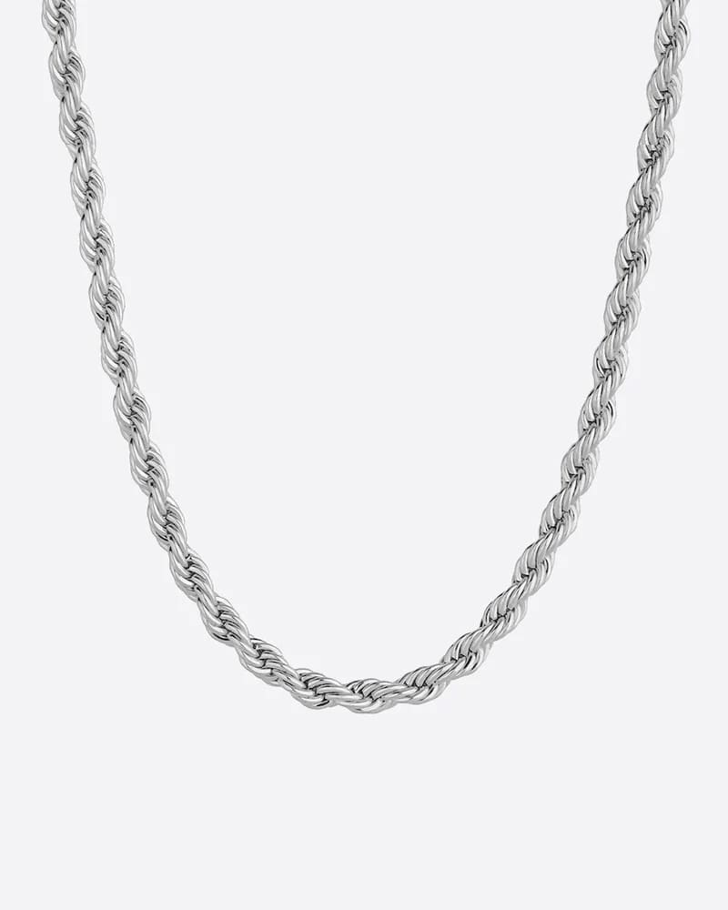 Rope Chain 3mm Halskette Silber Damen