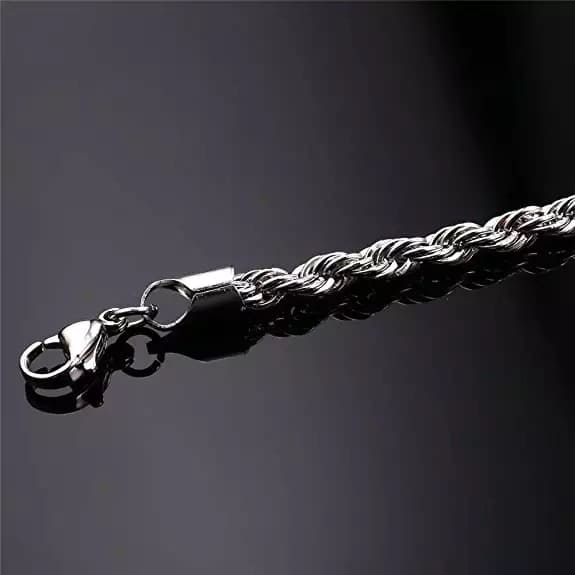 Rope Chain Armband Silber