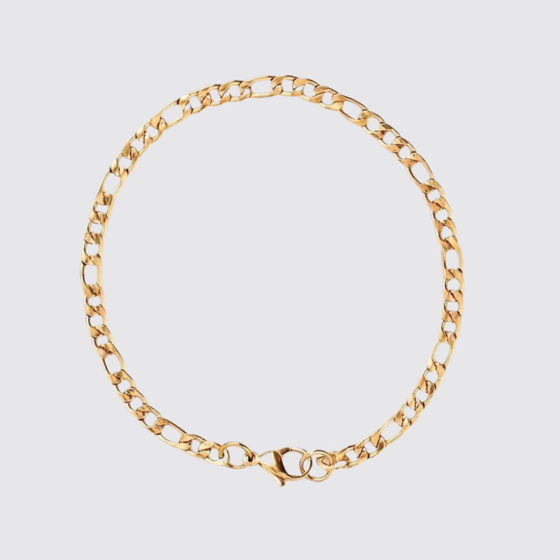 Figaro Chain Damen Armband Gold