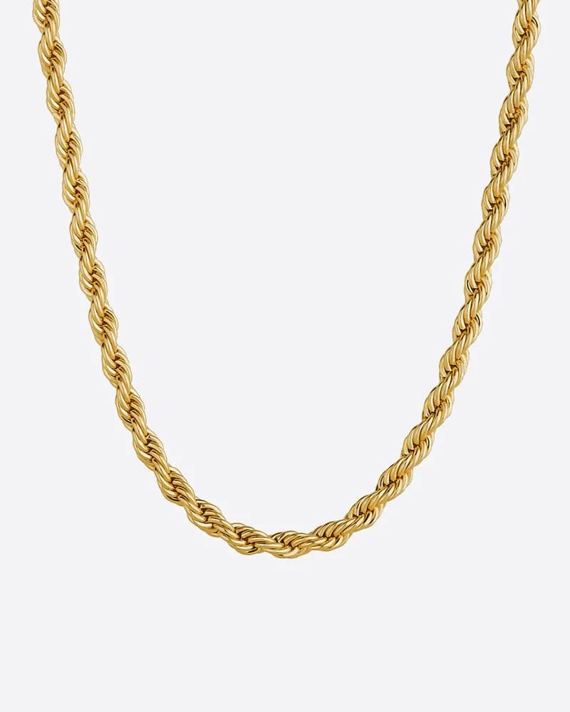 Rope Chain 3mm Halskette Gold Damen
