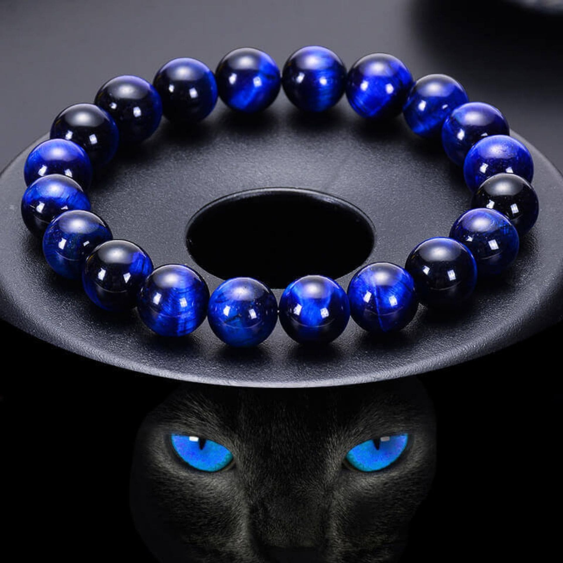 Tigerauge Armband Blue