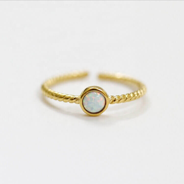 Opal Ring Twisted