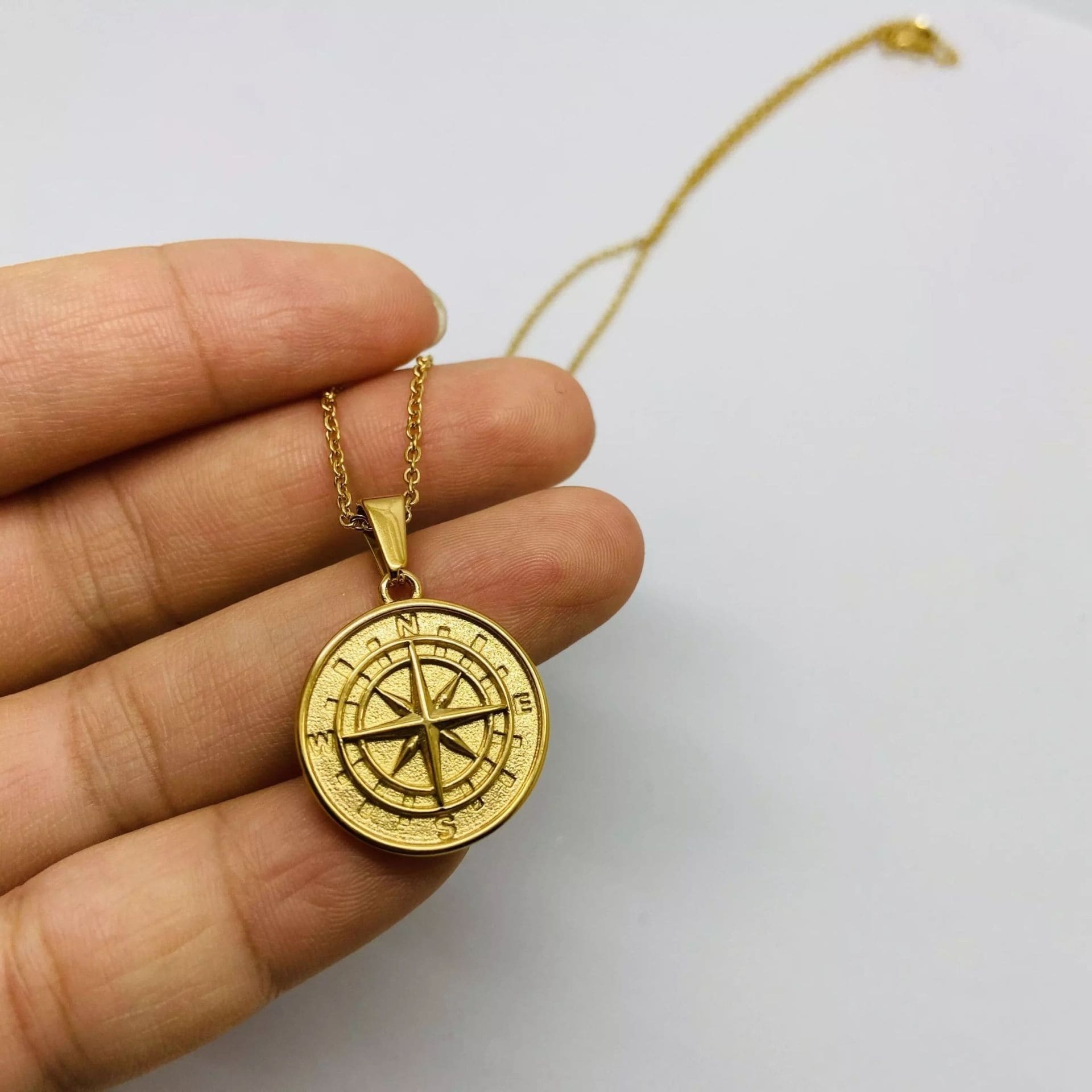 Kompass Chain Gold