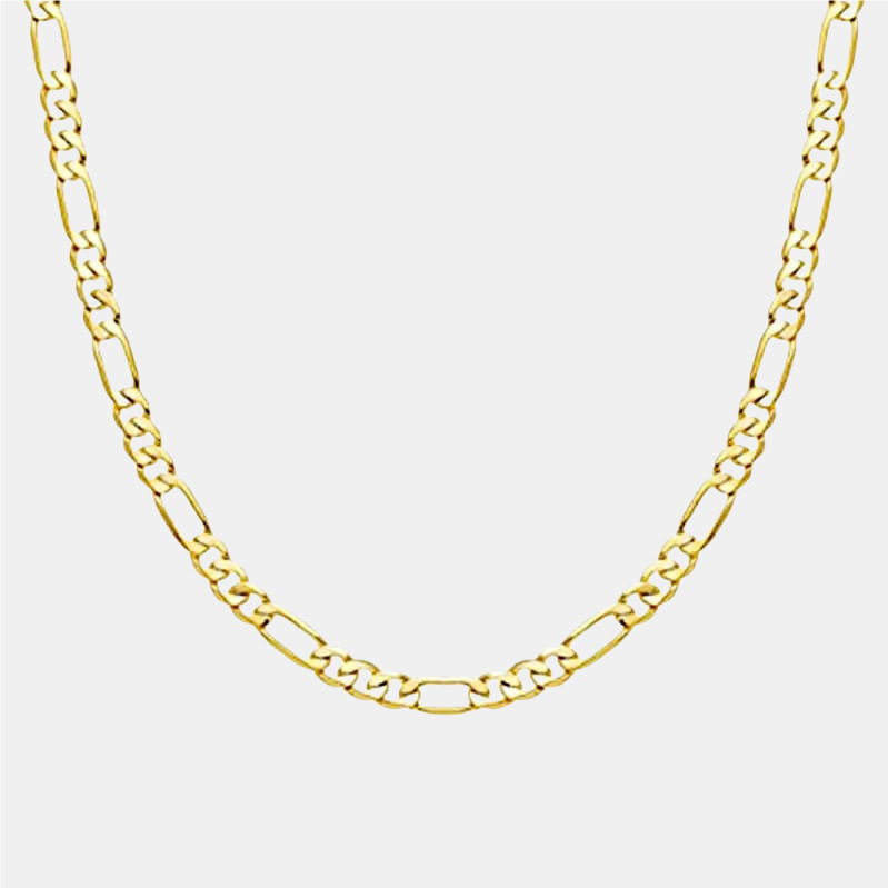 Figaro Chain 3mm Halskette Gold