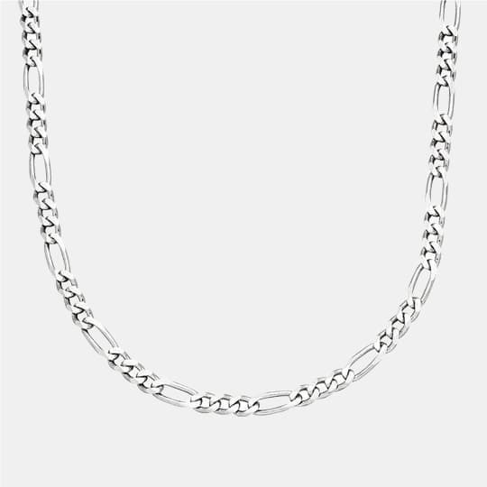 Figaro Chain 3mm Halskette Silber Damen