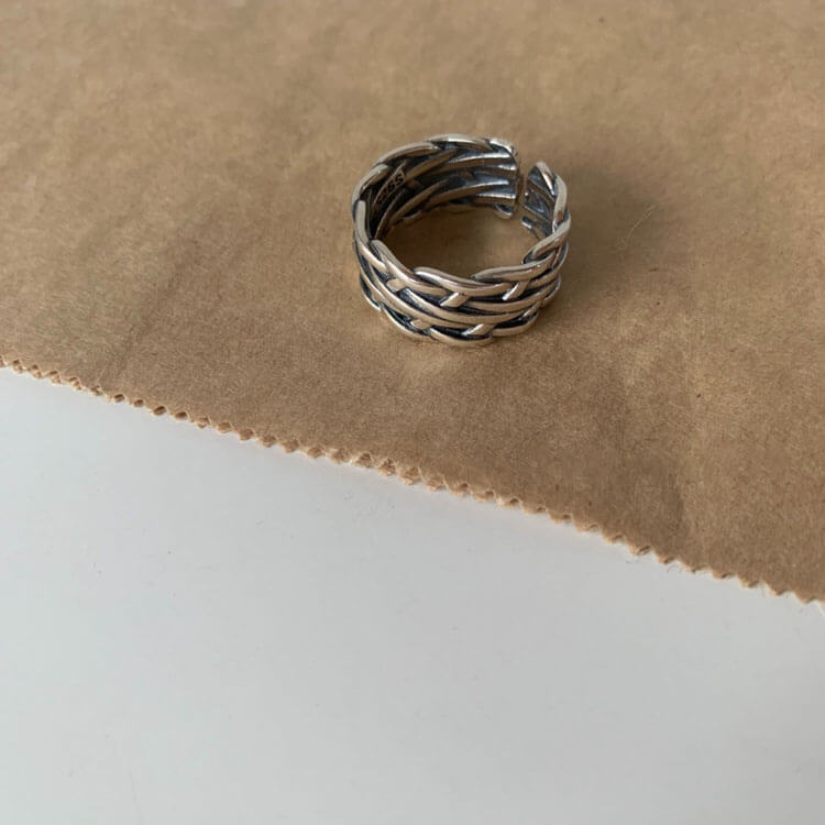 Neue Modische Ring Schmuck Silber Stylische Ringe 