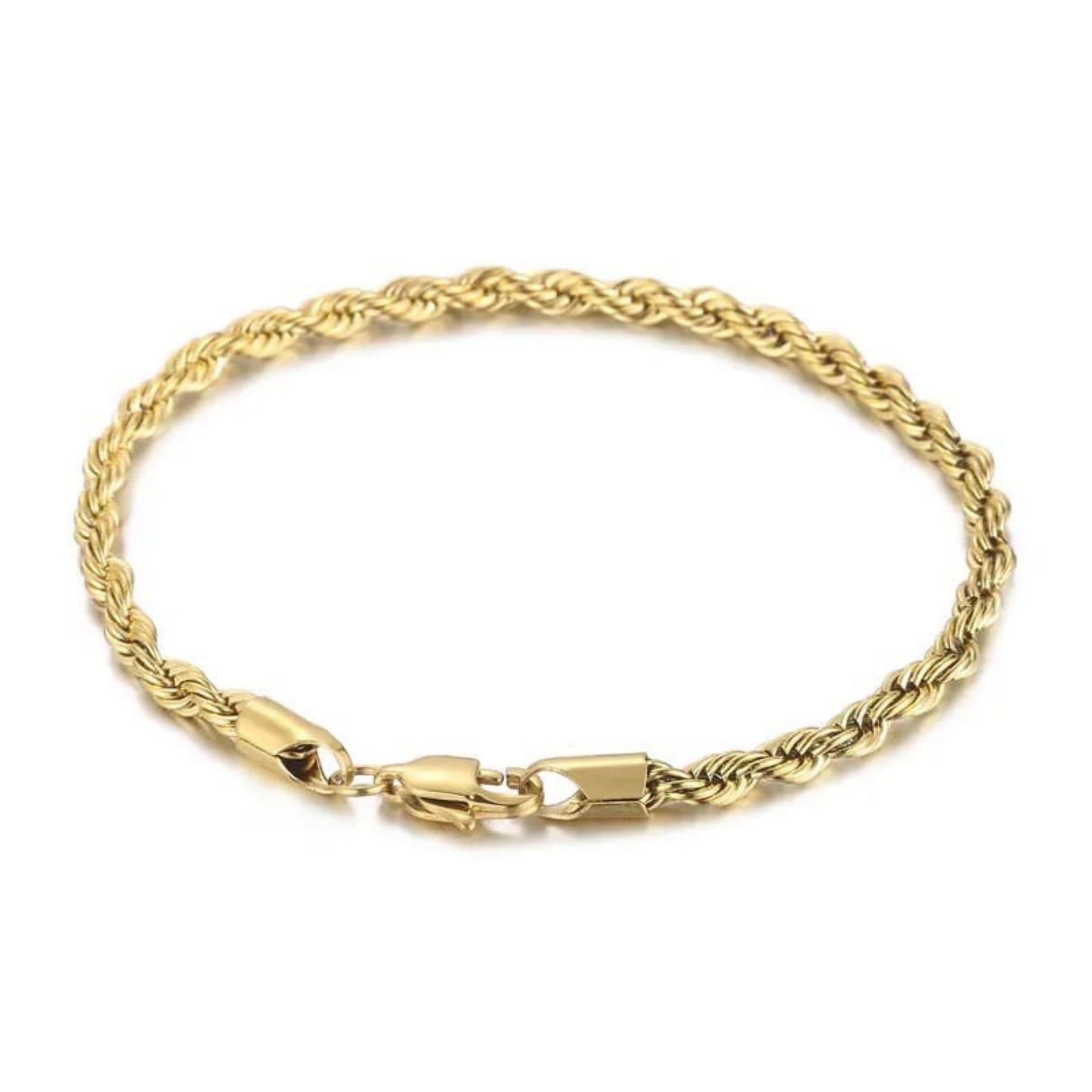 Rope Fusskette Gold