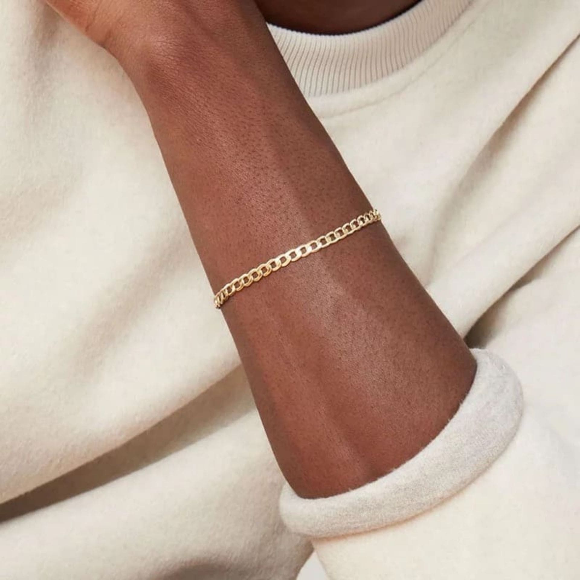Cuban Link Gold Armband 