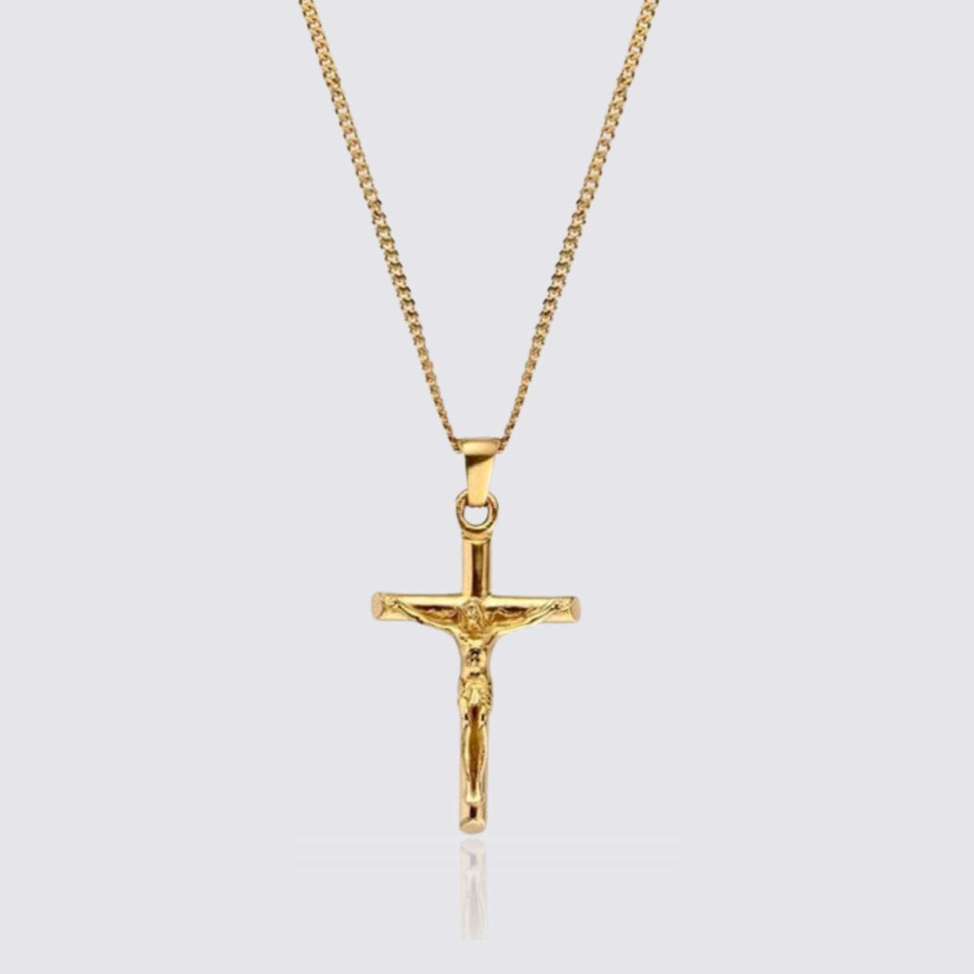Kreuz Halskette Gold 