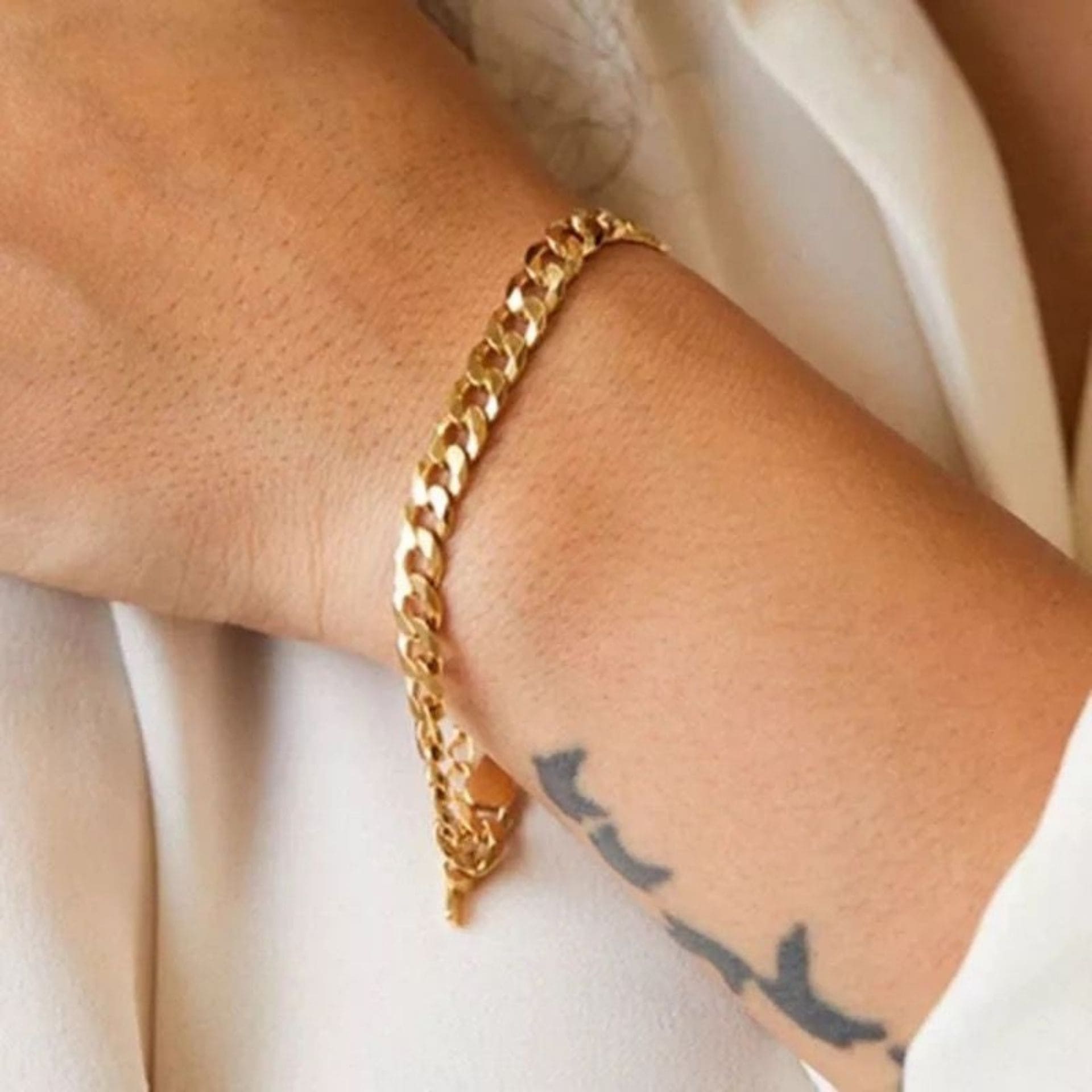 Cuban Armband Gold Damen