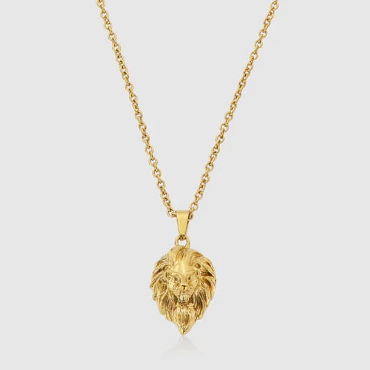 Lion Chain 25mm Gold Halskette