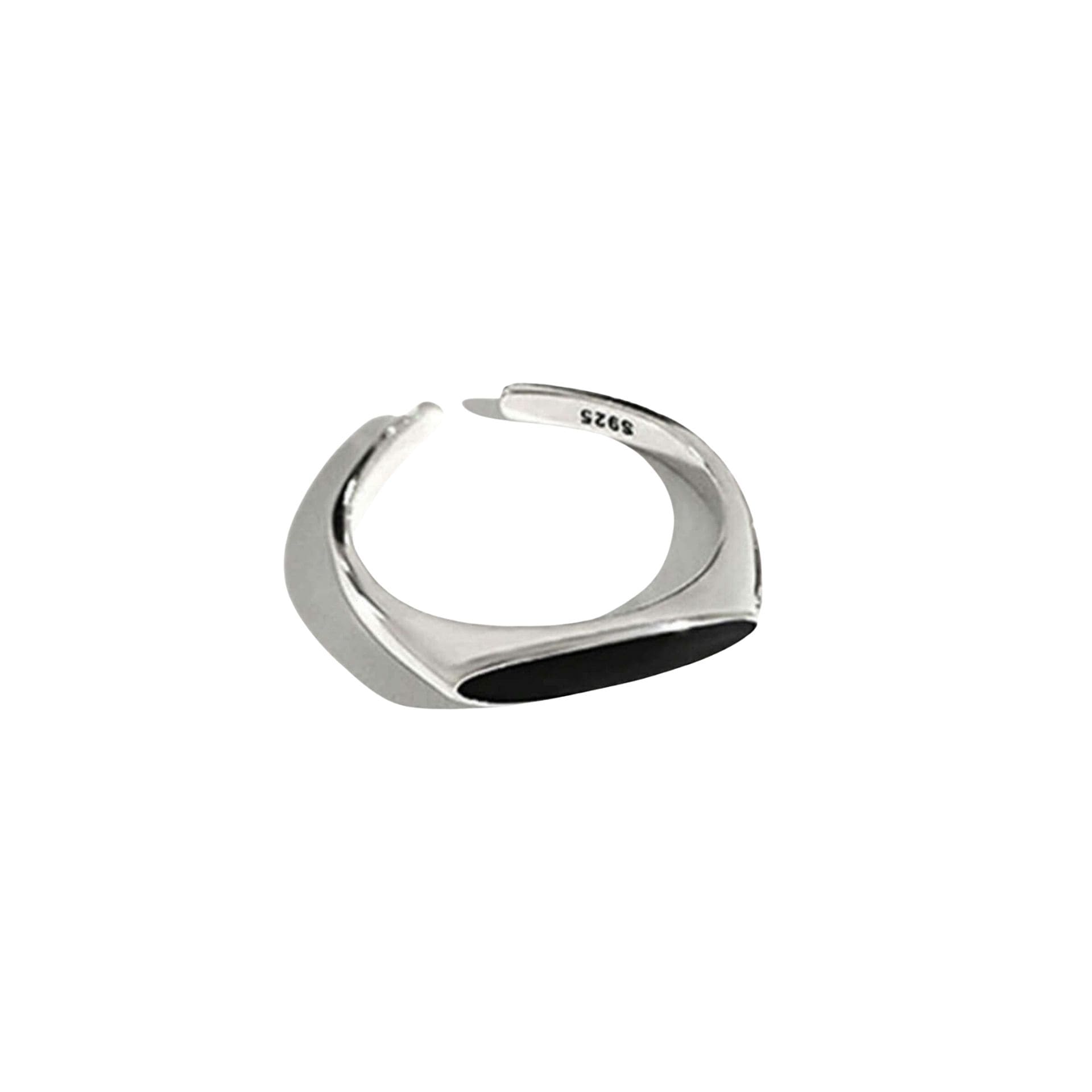 Silver Black Ring Typ C