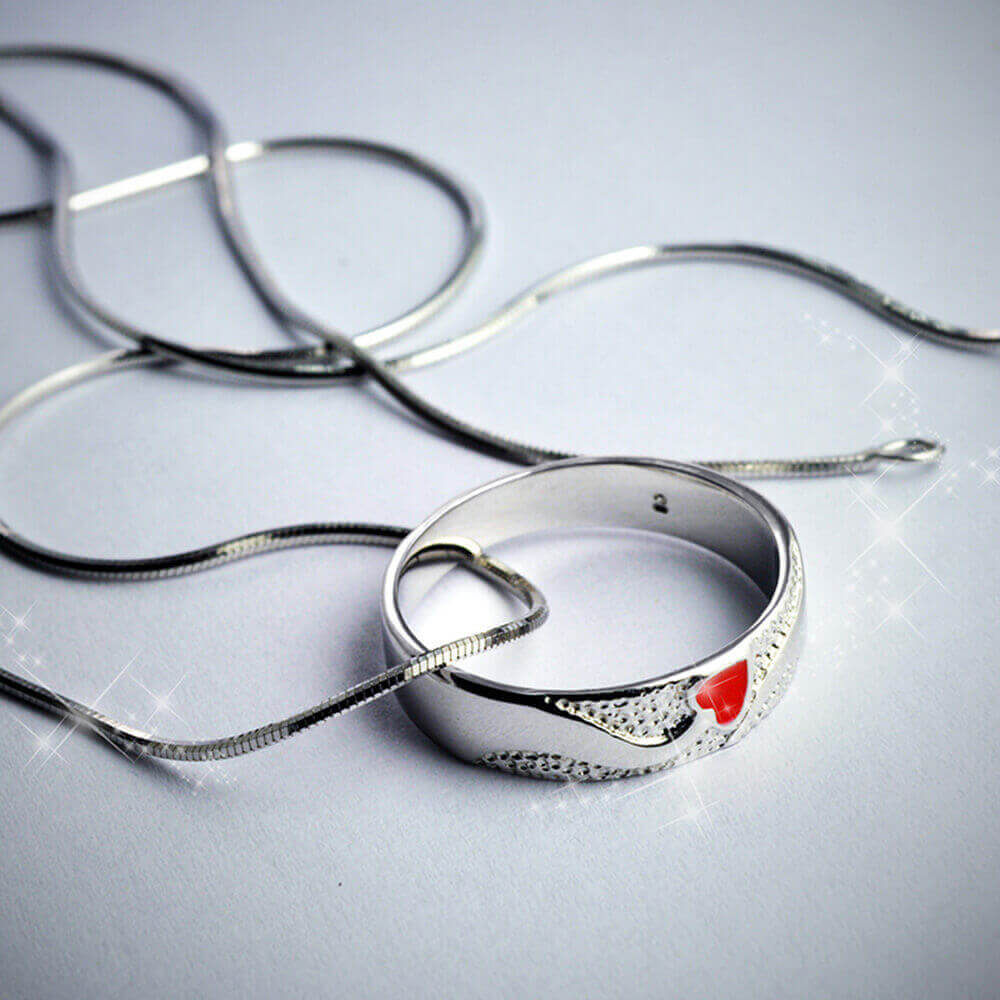 Schlange Halskette - 925 Sterling Silber 